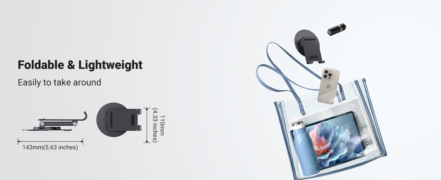 UGREEN 35152 Cell Phone Stand 360° Rotation Multi-Angle Adjustable Foldable Holder for Desk Compatible with iPhone 17/16/15 Pro Max Buy UGREEN 35152 Cell Phone Stand 360° Rotation Multi-Angle Adjustable Foldable Holder for Desk Compatible with iPhone 17/16/15 Pro Max Online in Pakistan - UGREEN PK