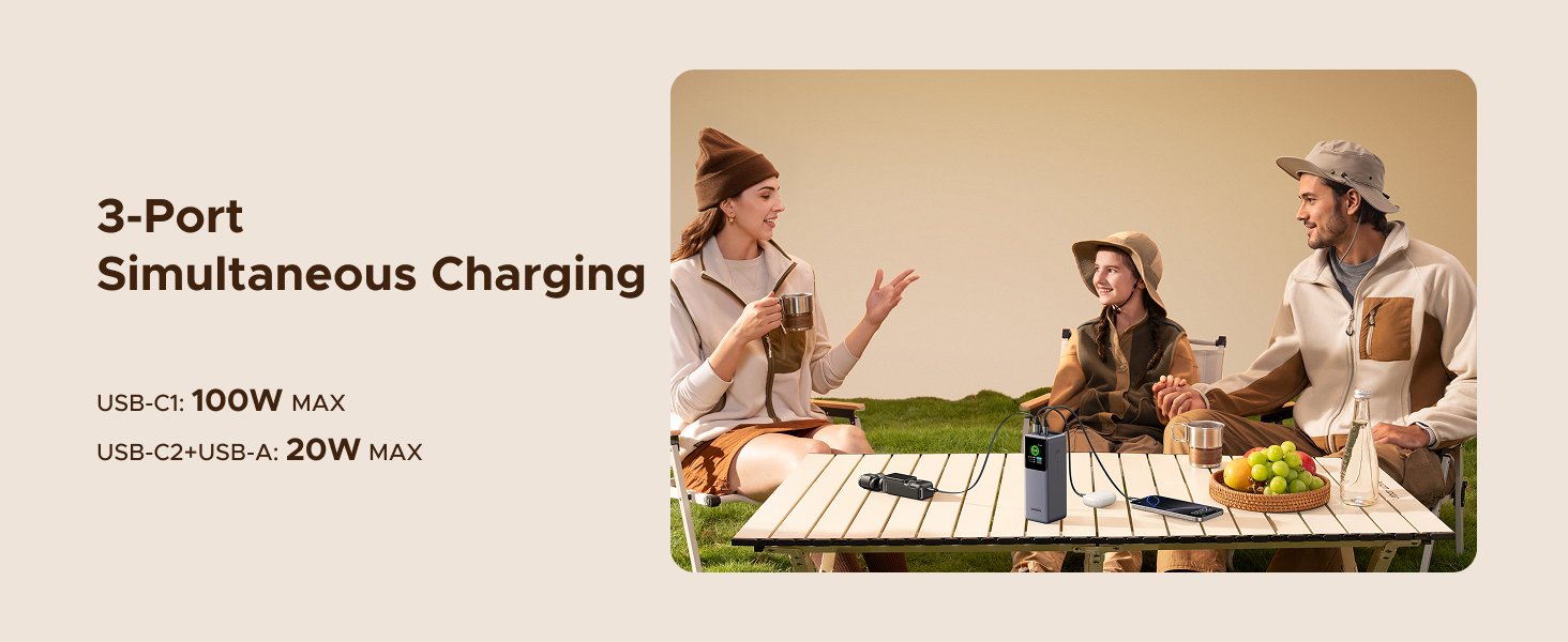 UGREEN 55992 Nexode 165W Power Bank 20000mAh Built-in Retractable USB-C Cable for MacBook Pro/Air, iPad, iPhone 17/16, Samsung Galaxy S26/S25 UGREEN 55992 Nexode 165W Power Bank 20000mAh Built-in Retractable USB-C Cable for MacBook Pro/Air, iPad, iPhone 17/16, Samsung Galaxy S26/S25