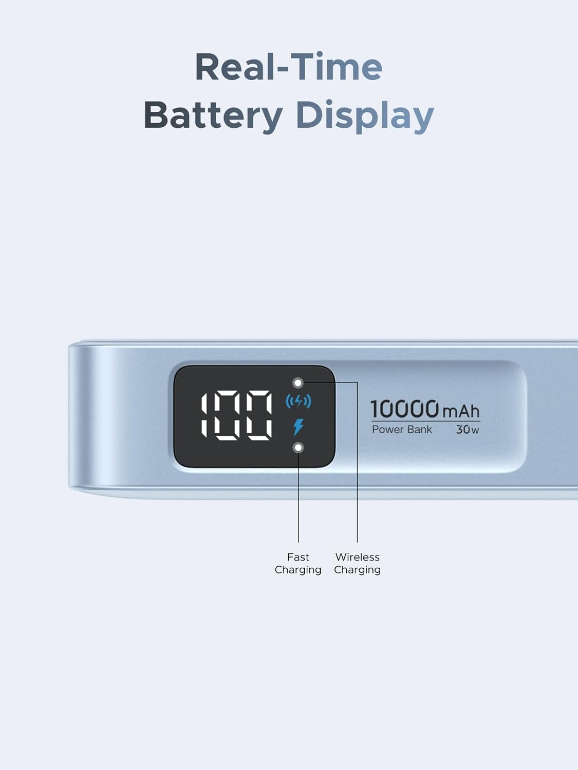 UGREEN 65958 MagFlow 10000mAh Qi2 Certified 25W Fast Wireless Magnetic Power Bank, 30W USB-C Battery Pack for iPhone 17 Pro Max/16/15/14/13/12