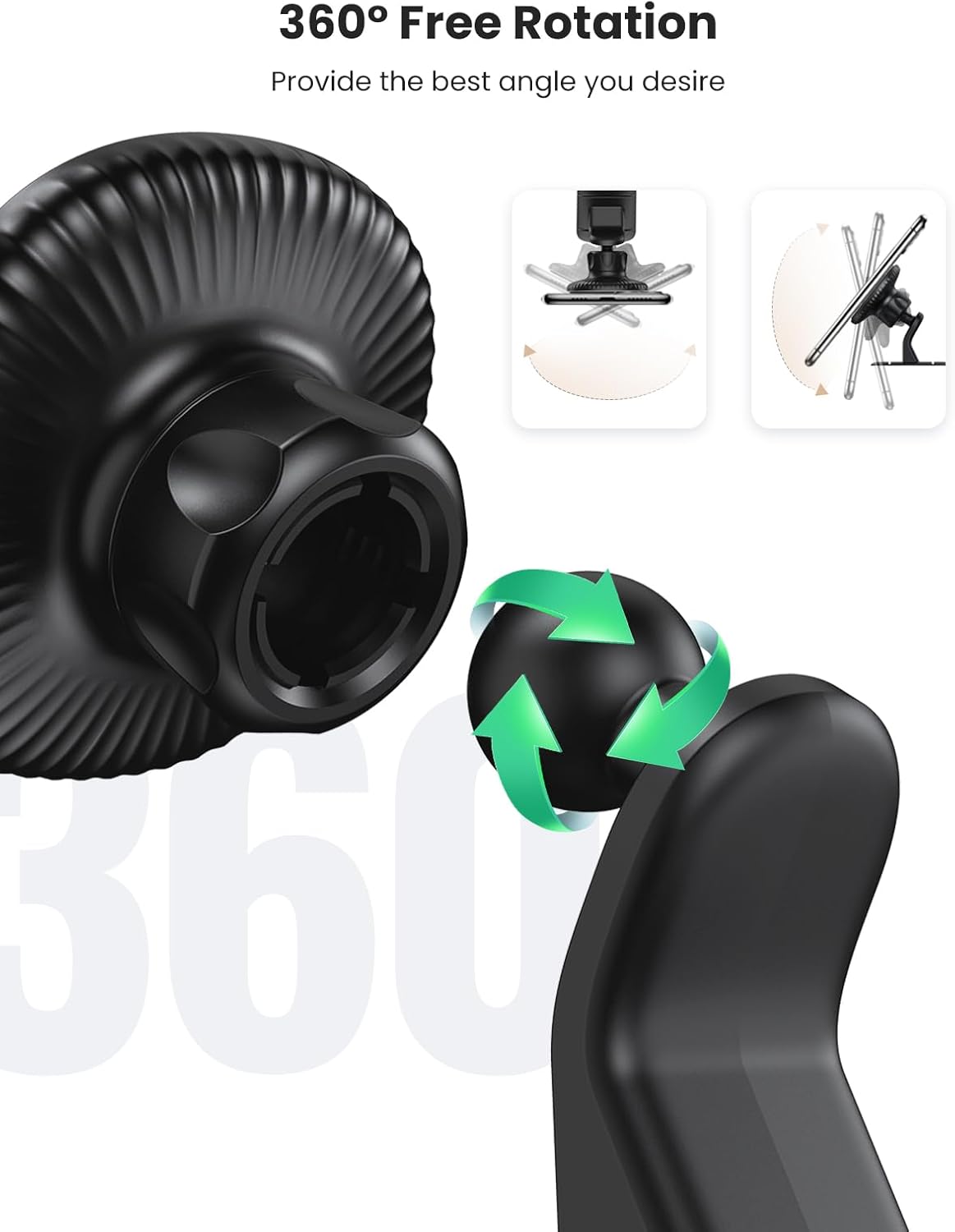 Buy UGREEN 80785 Magnetic Phone Car Mount 360° Adjustable Dashboard Holder for iPhone 17/16/15 Pro Max Online in Pakistan - UGREEN PK