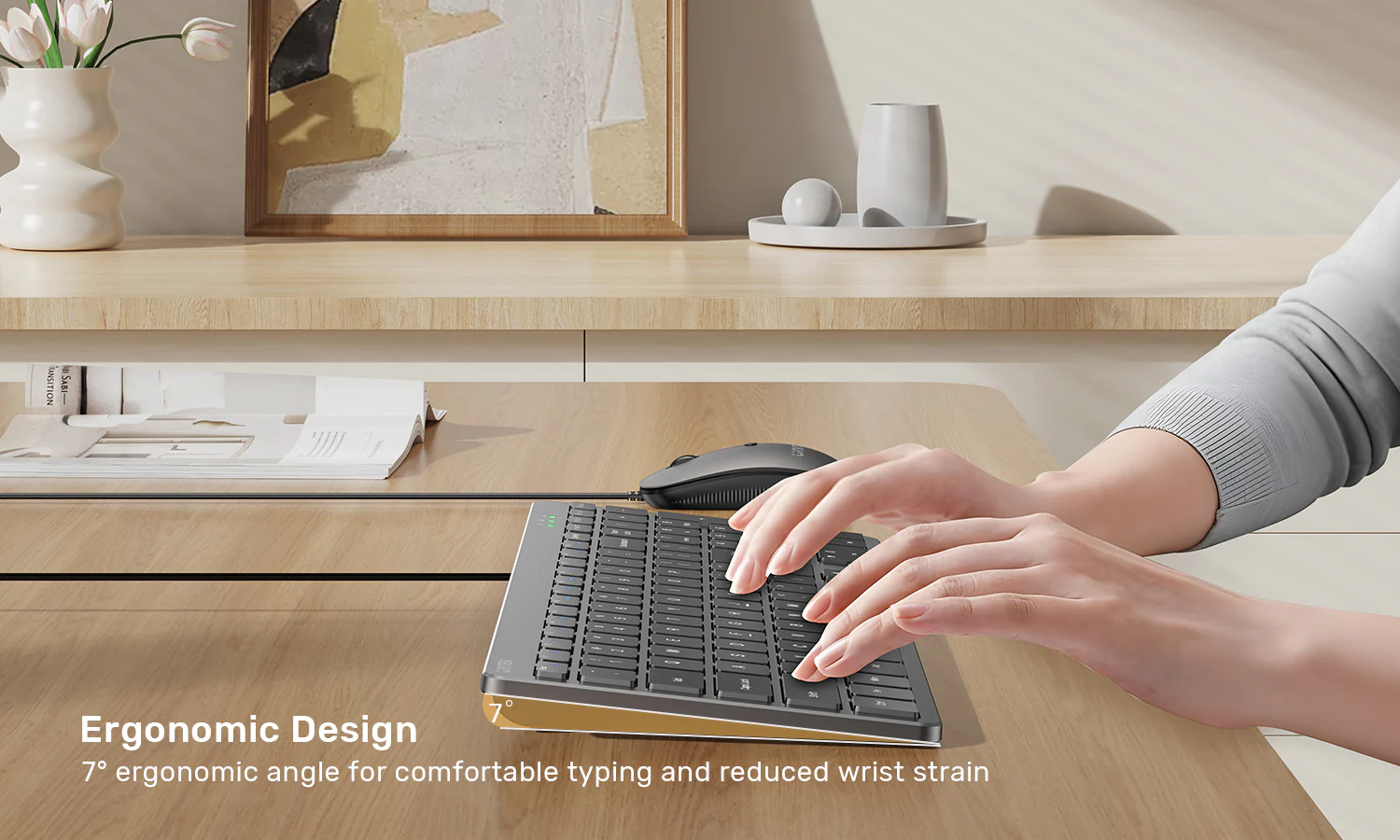 UNITEK SlimTap Ultra Light Wired Keyboard, 99 Keys, Ultra-Slim 17.15mm Profile, Silent Scissor-Switch Keys UNITEK SlimTap Ultra Light Wired Keyboard, 99 Keys, Ultra-Slim 17.15mm Profile, Silent Scissor-Switch Keys