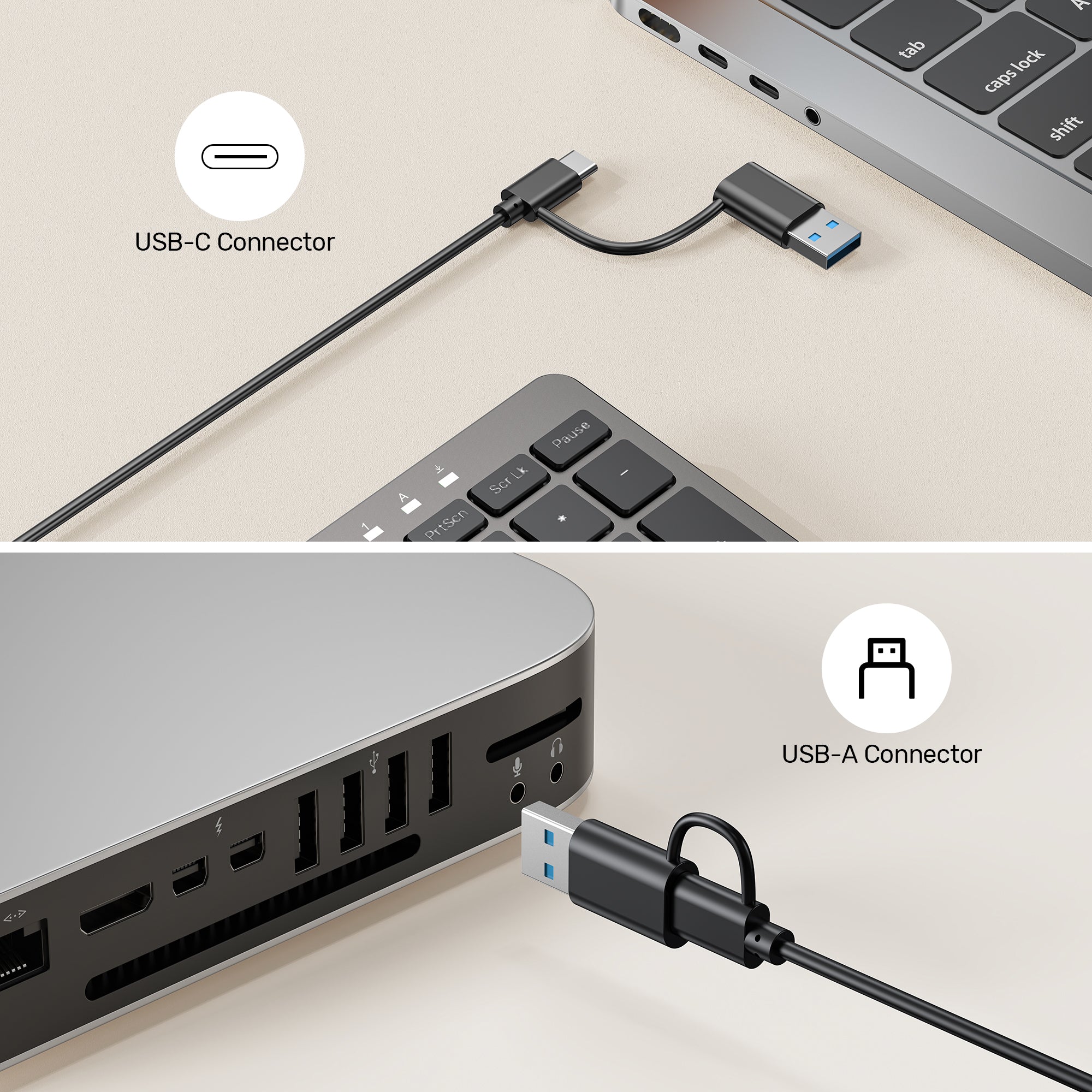 UNITEK SlimTap Ultra Light Wired Keyboard, 99 Keys, Ultra-Slim 17.15mm Profile, Silent Scissor-Switch Keys