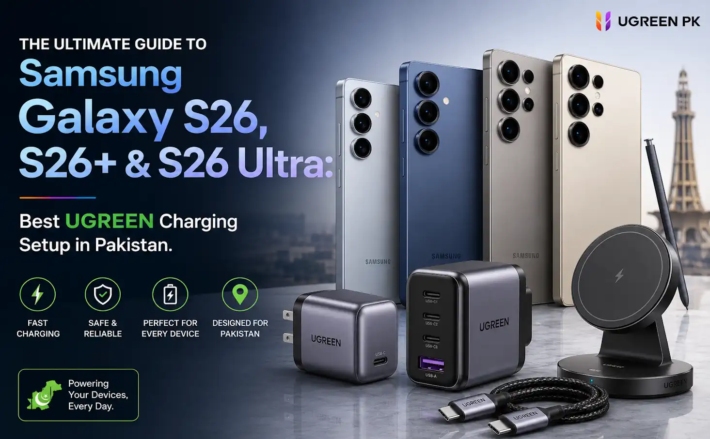 Galaxy S26 Charging Guide – Best UGREEN Chargers Pakistan - UGREEN PK