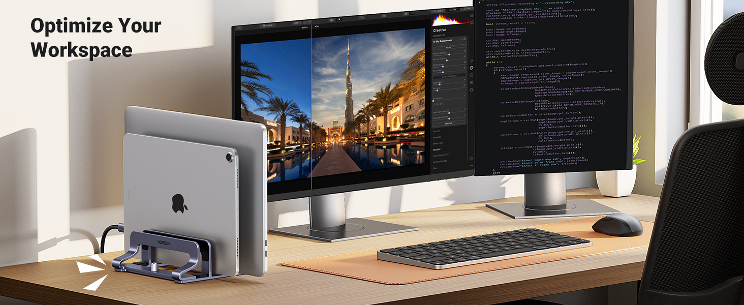 UGREEN 25706 Vertical Laptop Stand Price in Pakistan Buy UGREEN 25706 Vertical Laptop Stand Holder for Desk Compatible with MacBook Pro 003 Online in Pakistan - UGREEN PK