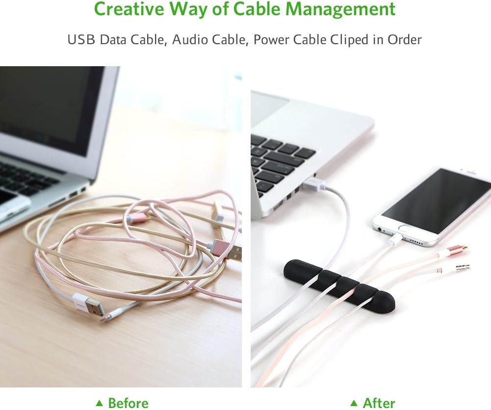 Buy UGREEN 30762 Cable Organizer 2 Piece Black 02 Online in Pakistan - UGREEN PK
