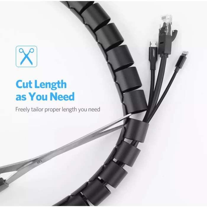 Buy UGREEN 30819 Cable Zipper Tube Wire Organizer 25mm 3 Meter Black 05 Online in Pakistan - UGREEN PK
