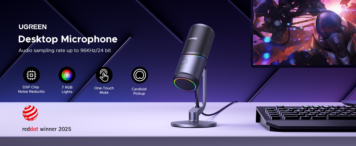 UGREEN 35629 USB Microphone Price in Pakistan Buy UGREEN 35629 Microphone for PC USB Mic with RGB Lights Mute Button 001 Online in Pakistan - UGREEN PK