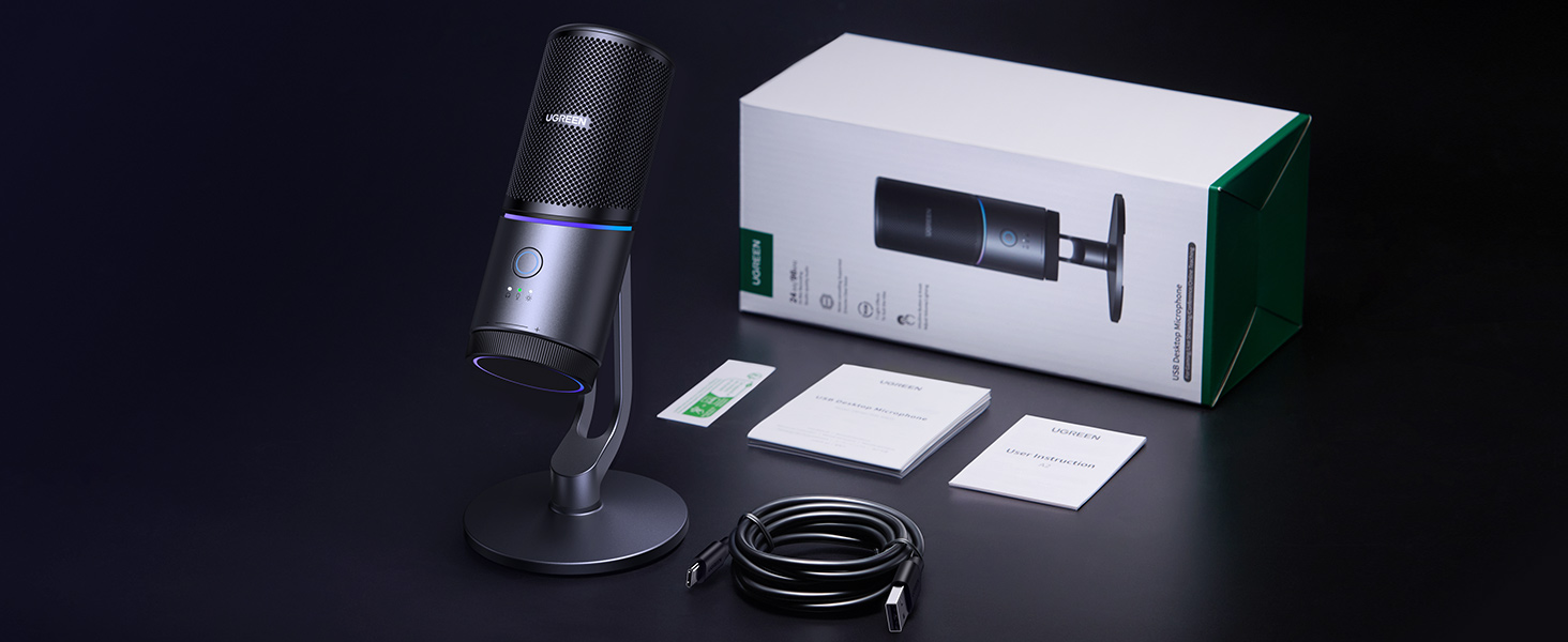 UGREEN 35629 USB Microphone Price in Pakistan Buy UGREEN 35629 Microphone for PC USB Mic with RGB Lights Mute Button 007 Online in Pakistan - UGREEN PK