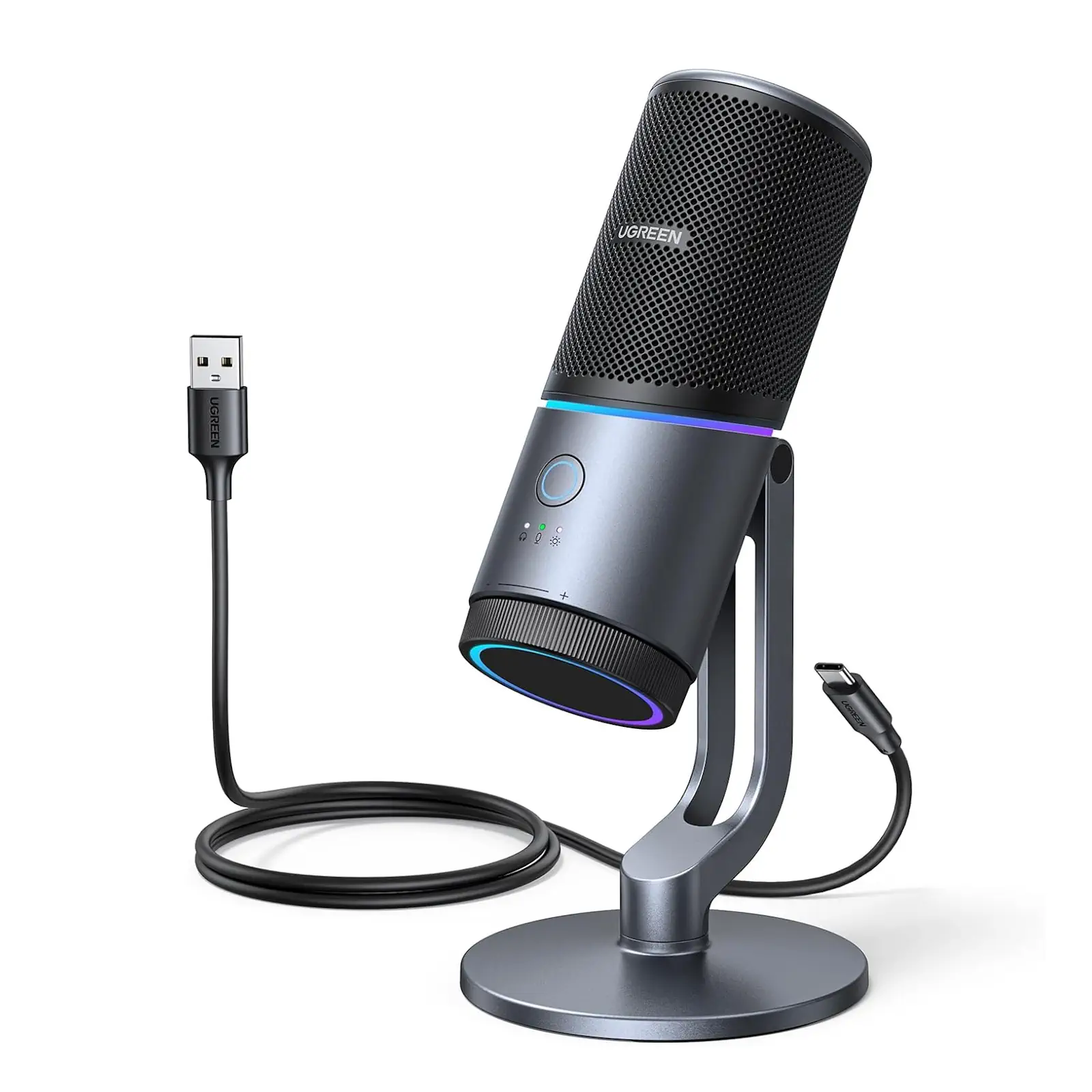 Buy UGREEN 35629 Microphone for PC USB Mic with RGB Lights Mute Button Online in Pakistan - UGREEN PK
