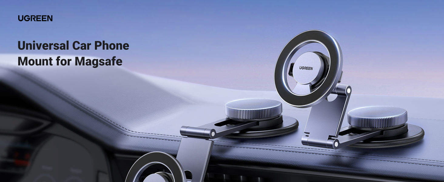 UGREEN 45577 Magsafe Car Mount 360° Rotation Magnetic Phone Holder for iPhone 17/16/15/14/13/12 Series Buy UGREEN 45577 Magsafe Car Mount 360° Rotation Magnetic Phone Holder for iPhone 17/16/15/14/13/12 Series Online in Pakistan - UGREEN PK
