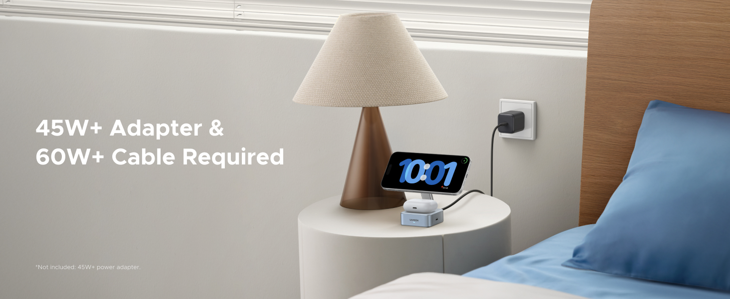 UGREEN 55960 Qi2 25W Magflow Wireless Charger MagSafe Charging Station 2-in-1 for iPhone 17/16/15/14/13/12 Pro Max Buy UGREEN 55960 Qi2 25W Magflow Wireless Charger MagSafe Charging Station 2-in-1 for iPhone 17/16/15/14/13/12 Pro Max Online in Pakistan - UGREEN PK