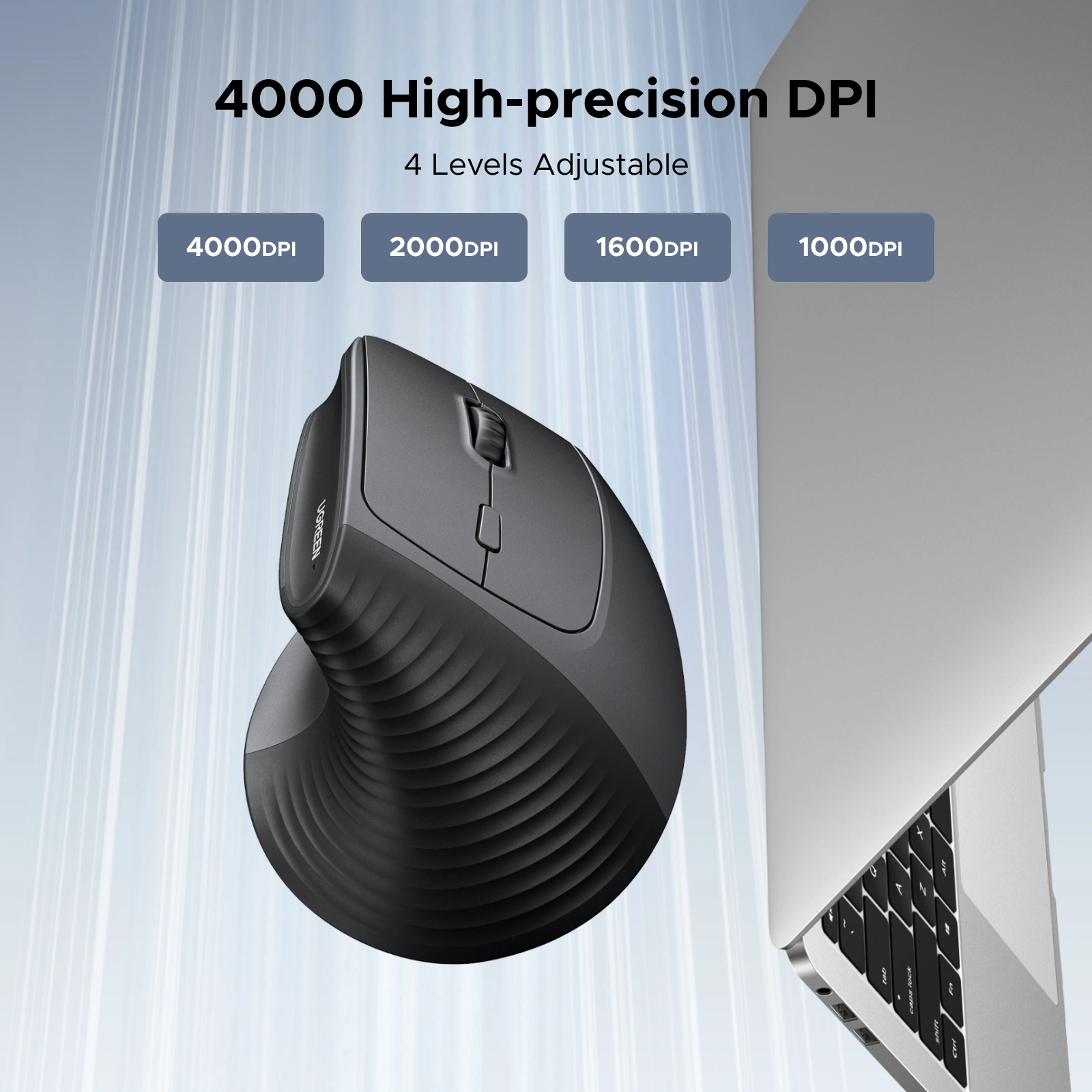 Buy UGREEN 65042 Vertical Mouse Dual Mode BT 5.4 & USB 2.4G 04 Online in Pakistan - UGREEN PK