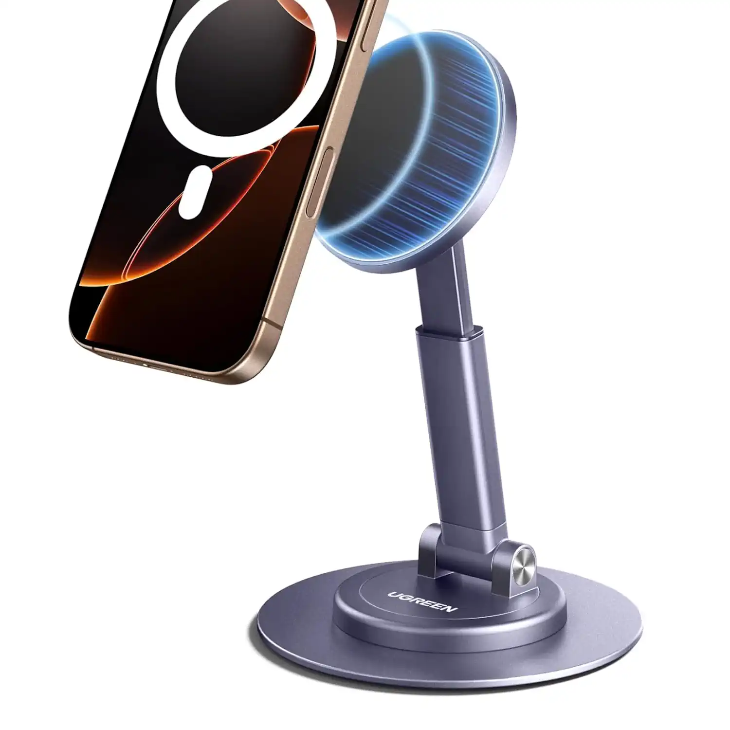 Buy UGREEN 65229 Magnetic 360° Rotation Phone Stand for MagSafe, Height Adjustable for iPhone 17 Air 16 Pro 15 Pro Max 14 Plus 13 12 Online in Pakistan - UGREEN PK