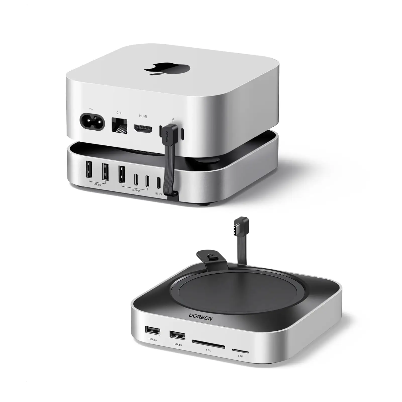 Buy UGREEN 65487 Mac Mini M4 Dock & Stand with NVMe SSD Enclosure, 11 in 1 Hub Online in Pakistan - UGREEN PK