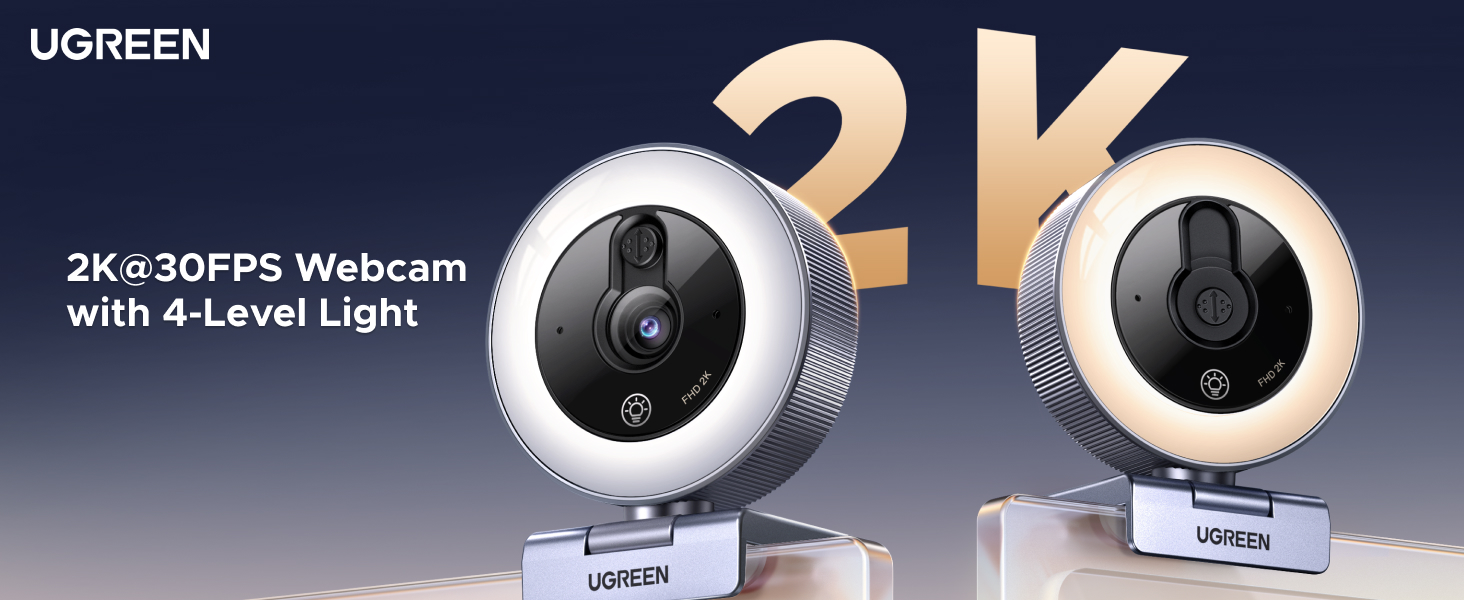 UGREEN 65857 2K Webcam Price in Pakistan Buy UGREEN 65857 2K Webcam with 4 Level Ring Light 001 Online in Pakistan - UGREEN PK