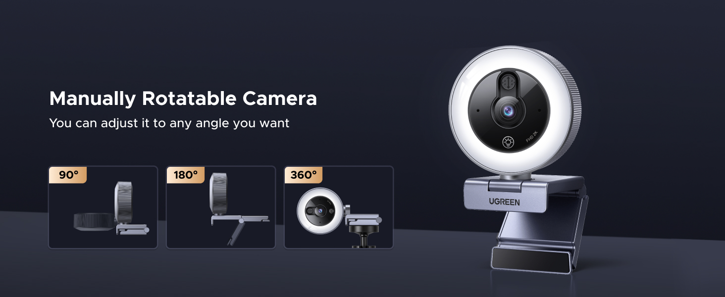 UGREEN 65857 2K Webcam Price in Pakistan Buy UGREEN 65857 2K Webcam with 4 Level Ring Light 009 Online in Pakistan - UGREEN PK