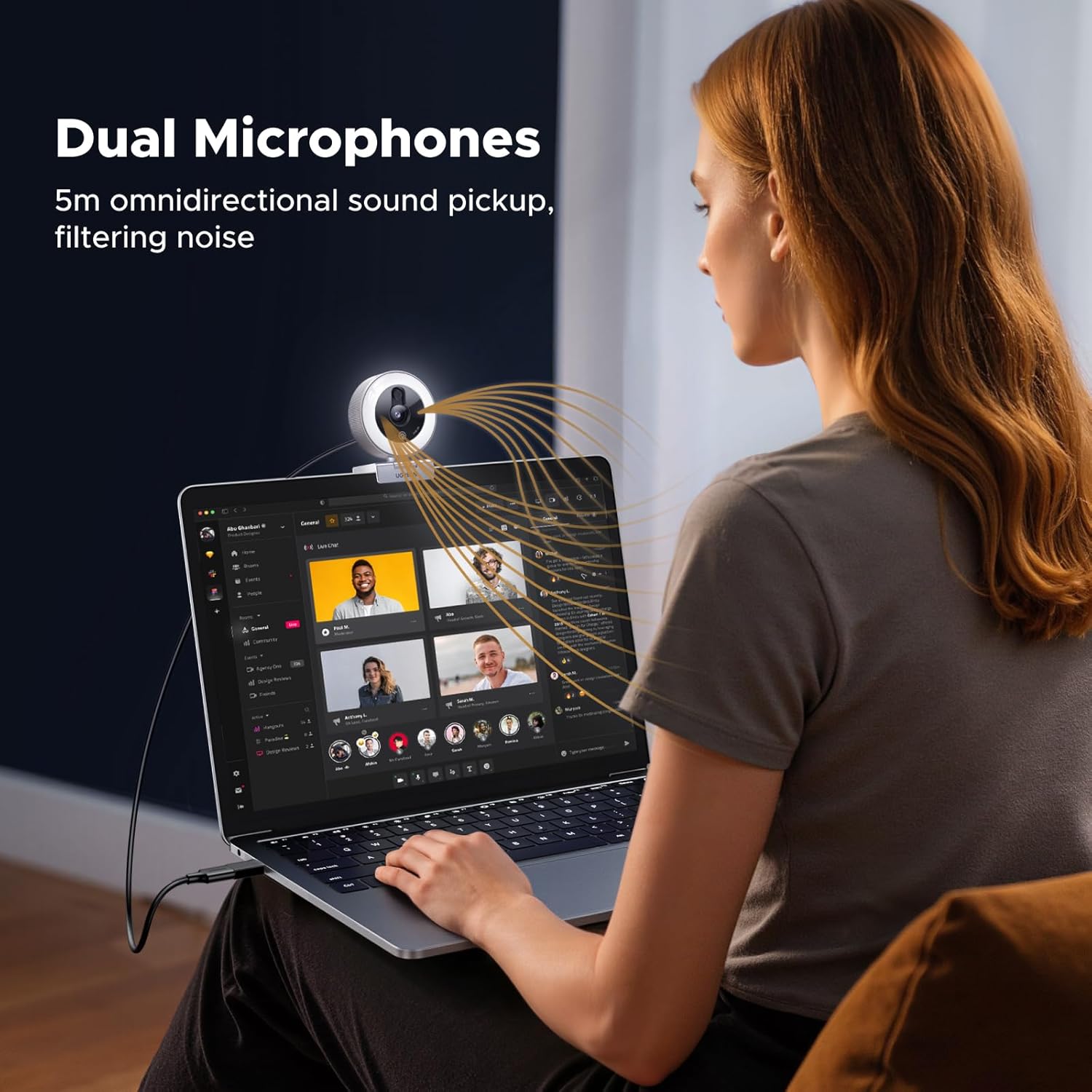 Buy UGREEN 65857 2K Webcam with 4 Level Ring Light 05 Online in Pakistan - UGREEN PK