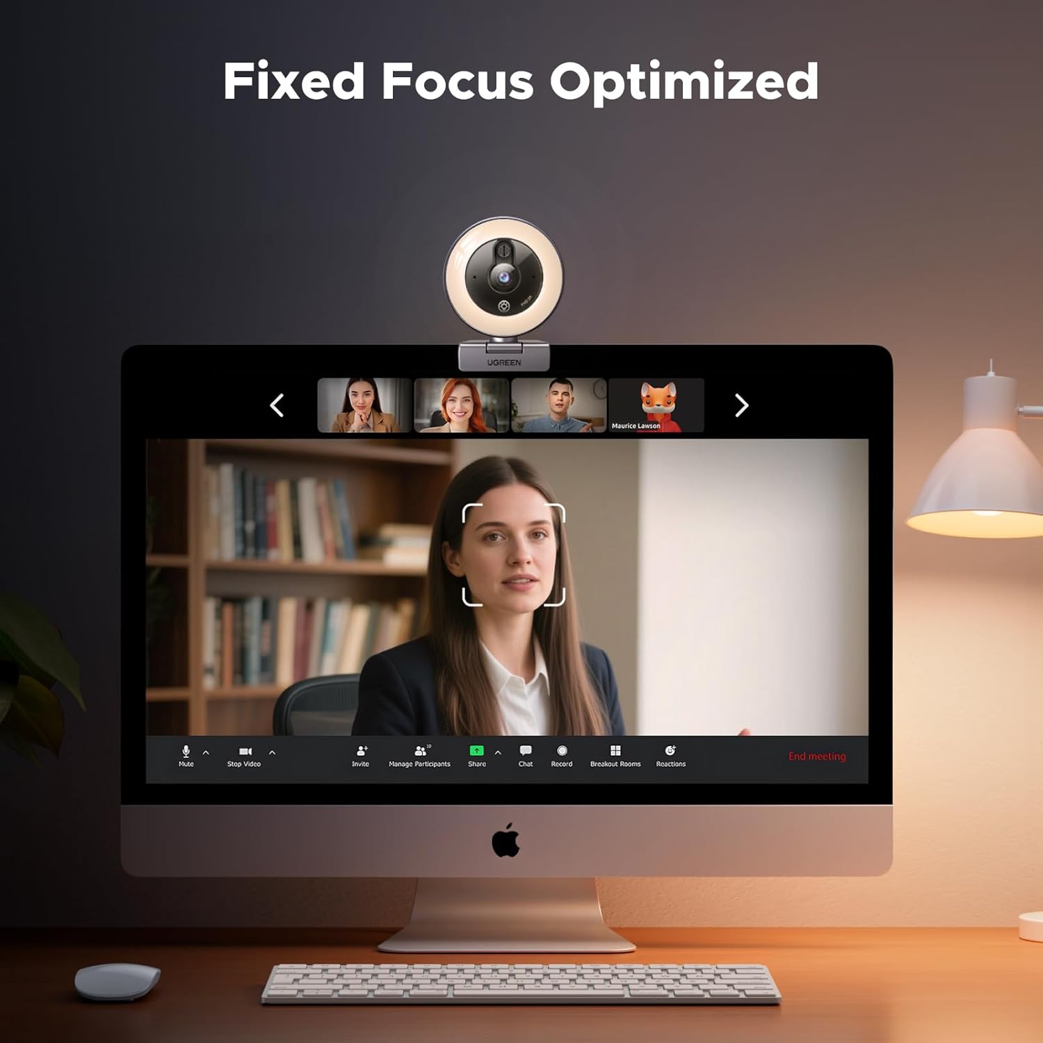 Buy UGREEN 65857 2K Webcam with 4 Level Ring Light 08 Online in Pakistan - UGREEN PK