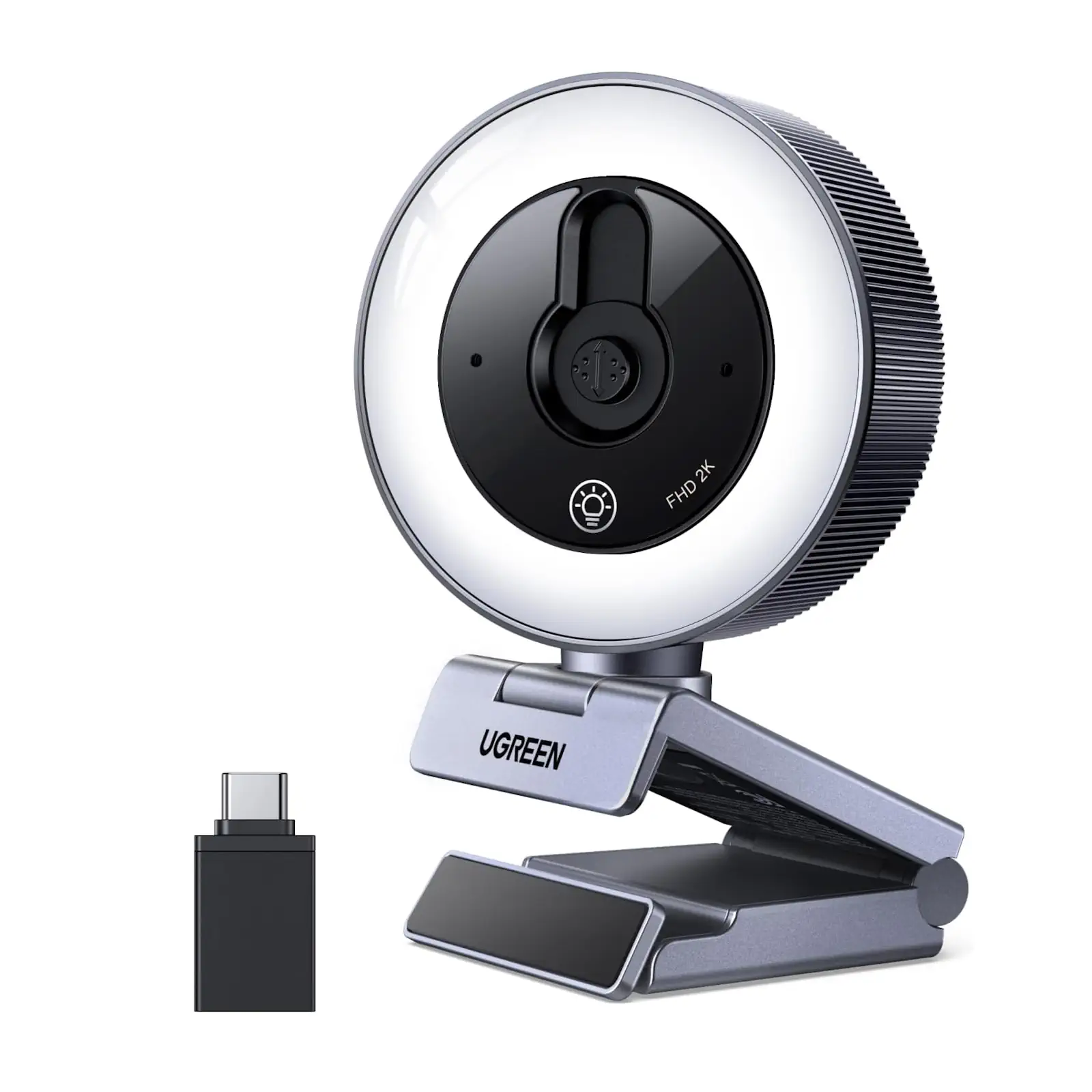 Buy UGREEN 65857 2K Webcam with 4 Level Ring Light Online in Pakistan - UGREEN PK