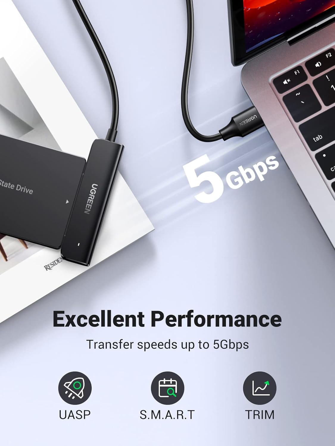 Buy UGREEN 70609 USB 3.0 to SATA Adapter, 2.5 Hard Drive Reader 02 Online in Pakistan - UGREEN PK