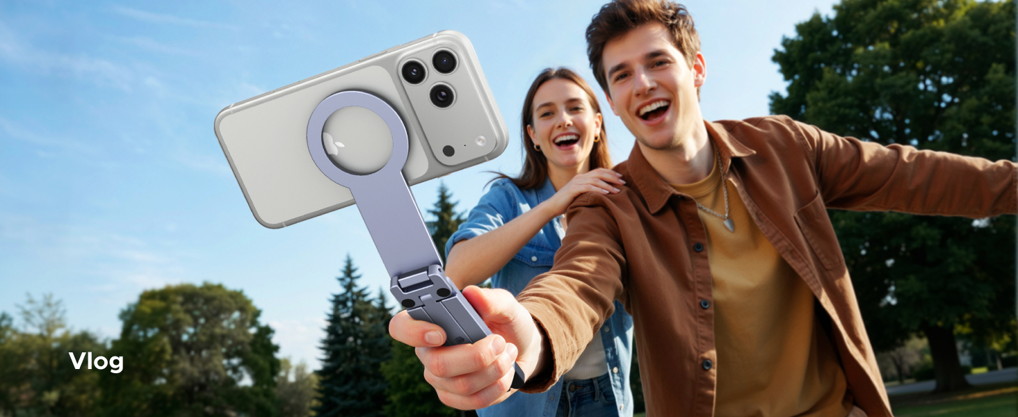 Buy UGREEN 75509 MagSafe Tripod 360° Rotating Adjustable Magnetic Phone Stand with 1/4'' Screw Port for iPhone 17/16/15/14/13/12 Online in Pakistan - UGREEN PK