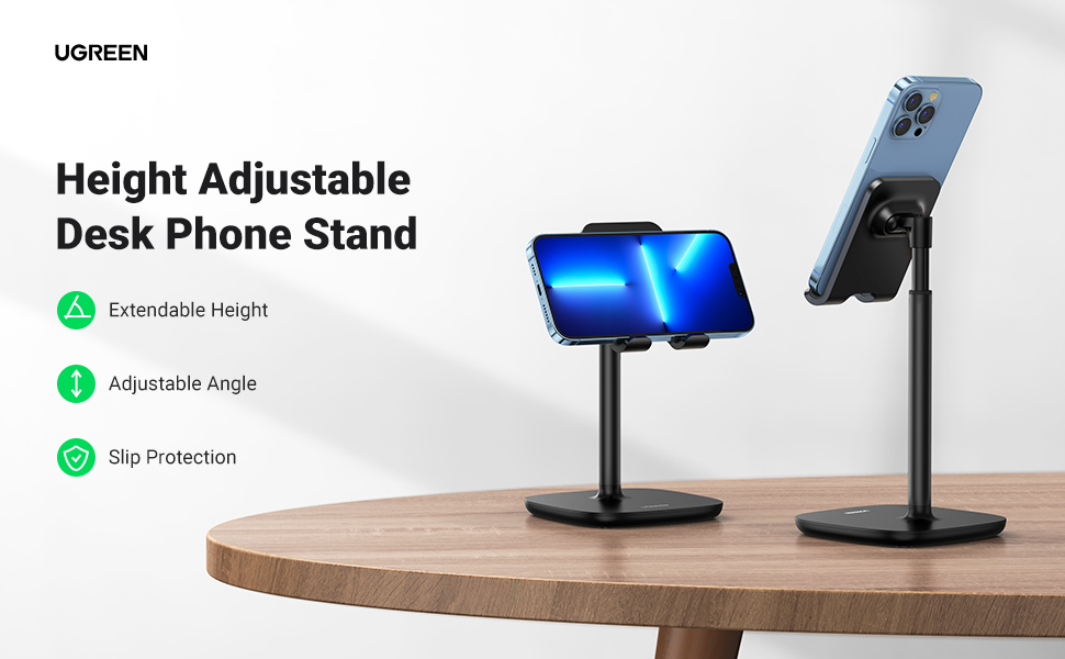 UGREEN 80194 Phone Stand Price in Pakistan UGREEN 80194 Desktop Phone Stand Adjustable Height Metal - UGREEN PK