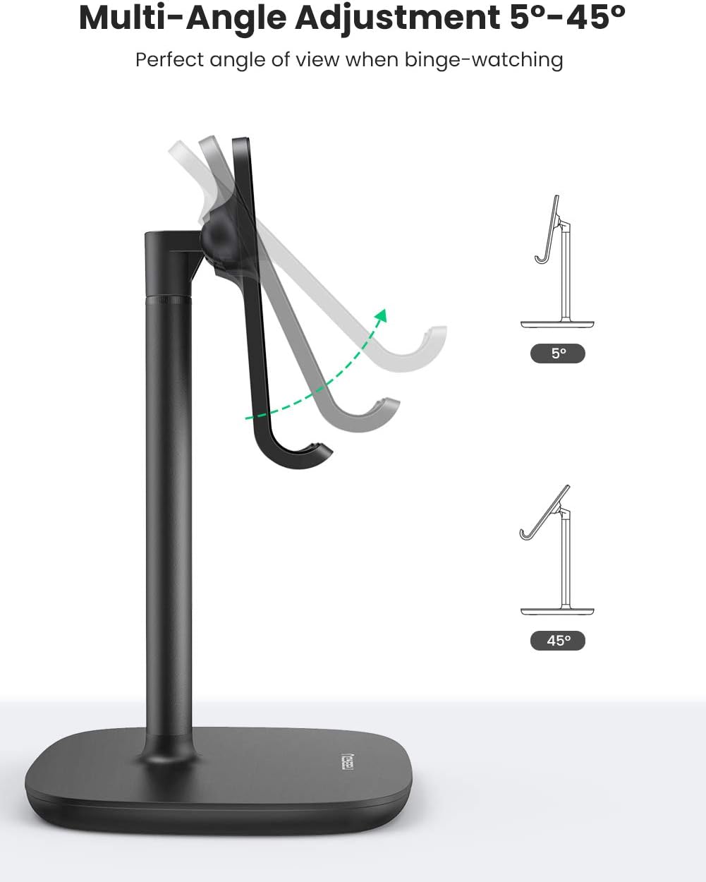 UGREEN 80194 Desktop Phone Stand Adjustable Height Metal - UGREEN PK