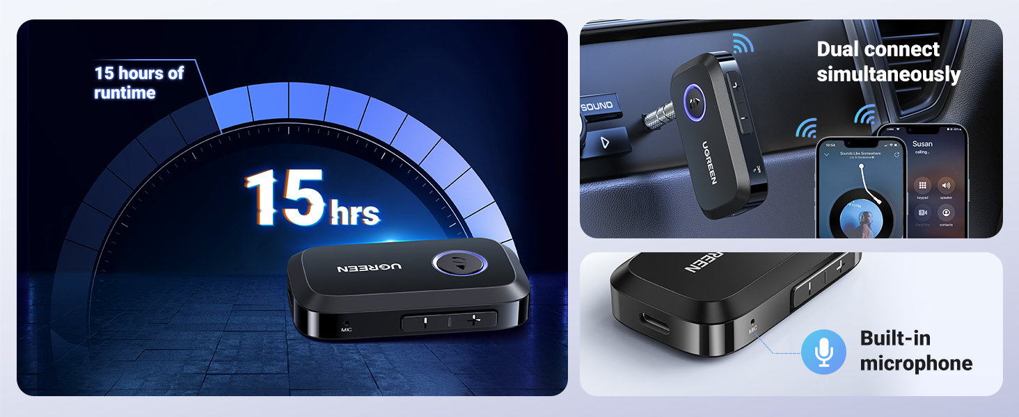 UGREEN 90748 Bluetooth Car Adapter Price in Pakistan Buy UGREEN 90748 Bluetooth 5.4 Car Adapter Hands Free Call & Noise Cancelling 005 Online in Pakistan - UGREEN PK