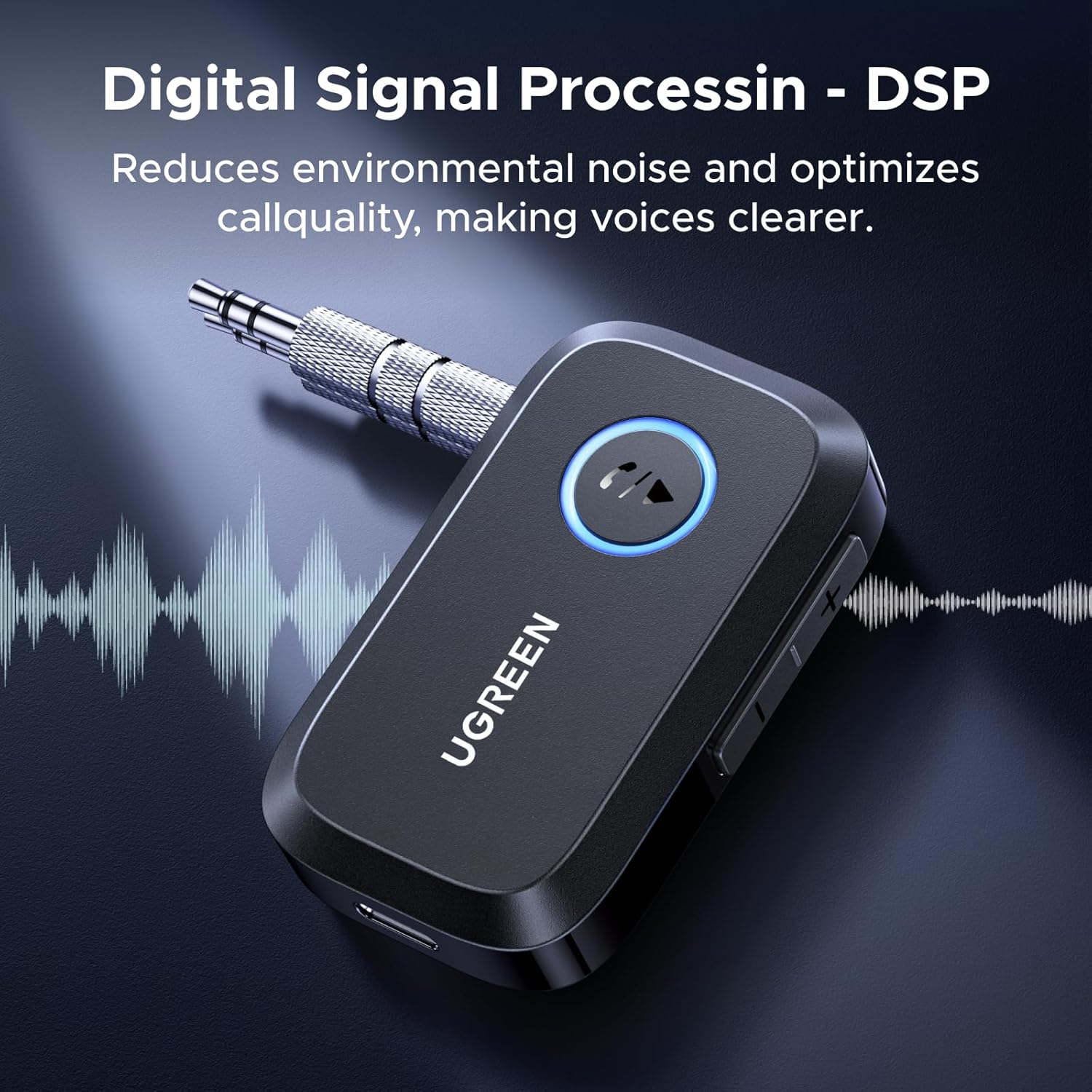 Buy UGREEN 90748 Bluetooth 5.4 Car Adapter Hands Free Call & Noise Cancelling 02 Online in Pakistan - UGREEN PK