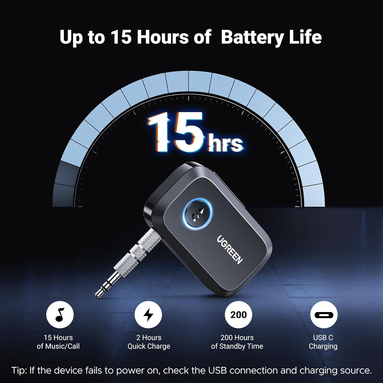 Buy UGREEN 90748 Bluetooth 5.4 Car Adapter Hands Free Call & Noise Cancelling 04 Online in Pakistan - UGREEN PK