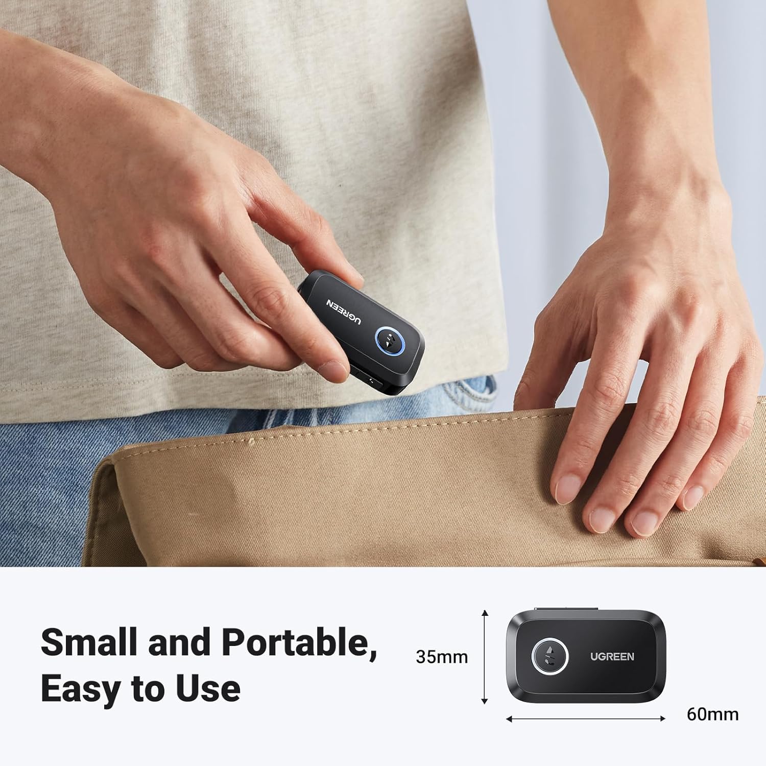 Buy UGREEN 90748 Bluetooth 5.4 Car Adapter Hands Free Call & Noise Cancelling 08 Online in Pakistan - UGREEN PK