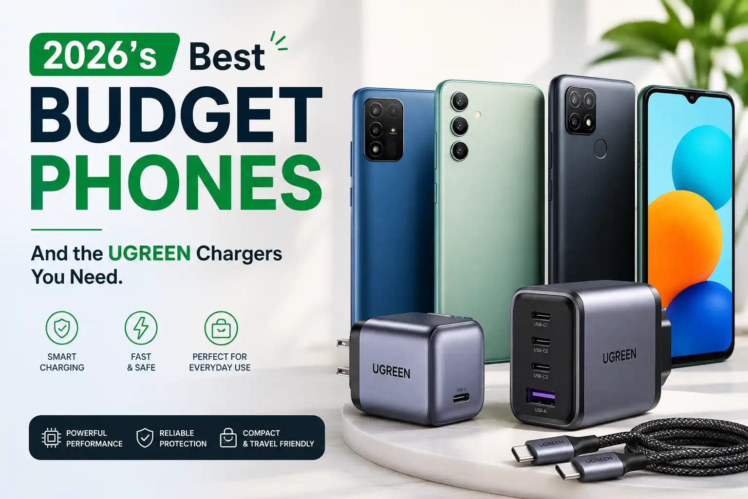 2026’s Best Budget Phones – And the UGREEN Chargers You Need - UGREEN PK