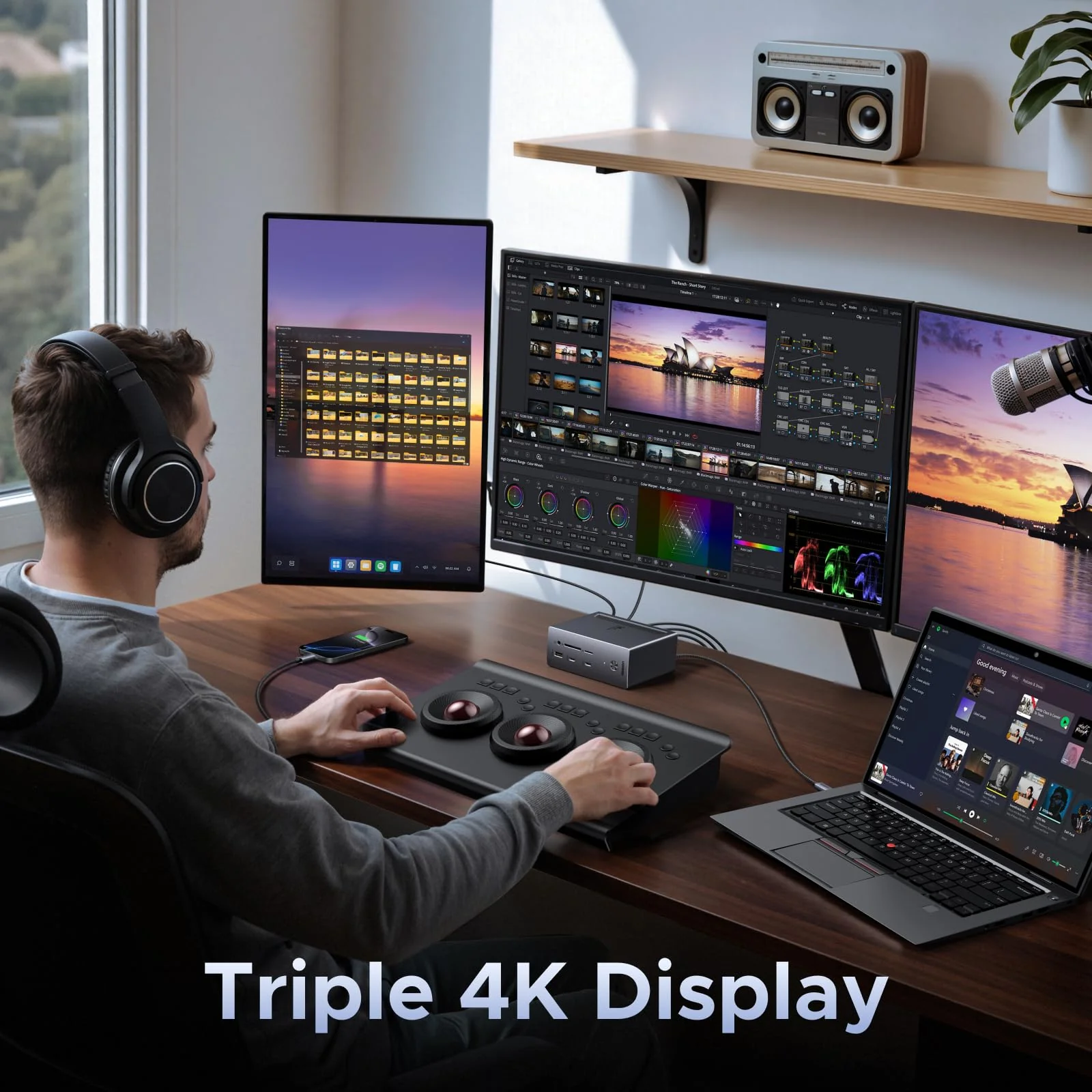 Buy UGREEN Revodok Pro 14 in 1 Docking Station Triple 4K Monitor 03 Online in Pakistan - UGREEN PK