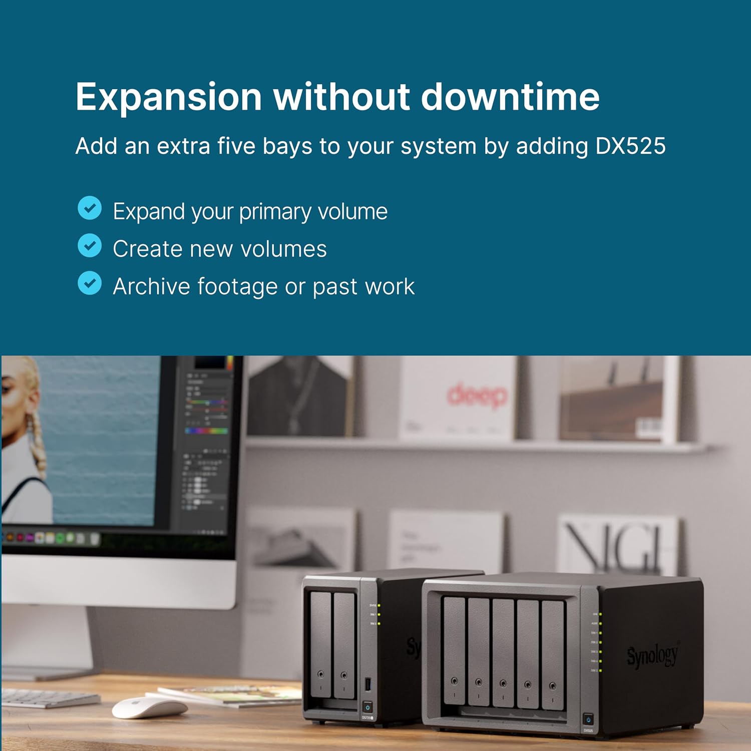 SYNOLOGY DS725+ 2-Bay NAS 2.5GbE Expandable Storage - UGREEN PK
