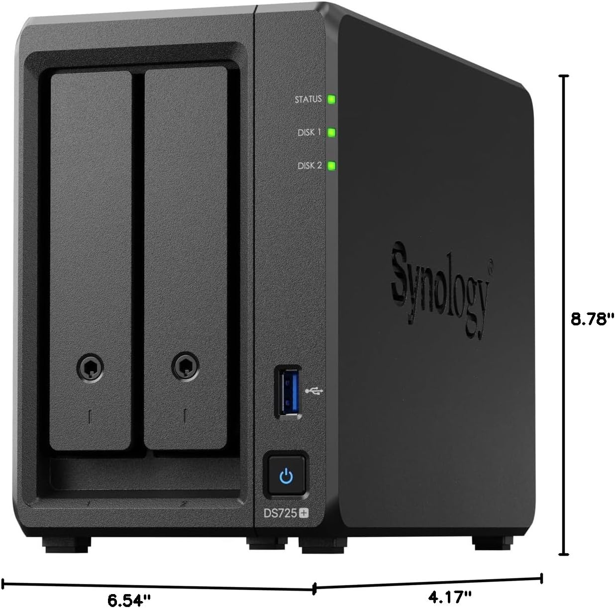 SYNOLOGY DS725+ 2-Bay NAS 2.5GbE Expandable Storage - UGREEN PK
